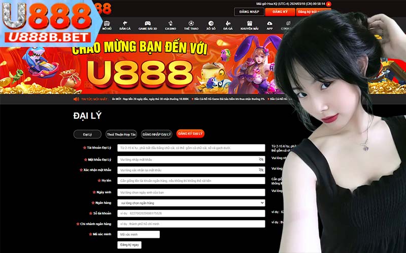 Quy trình đăng ký đại lý U888bet siêu đơn giản